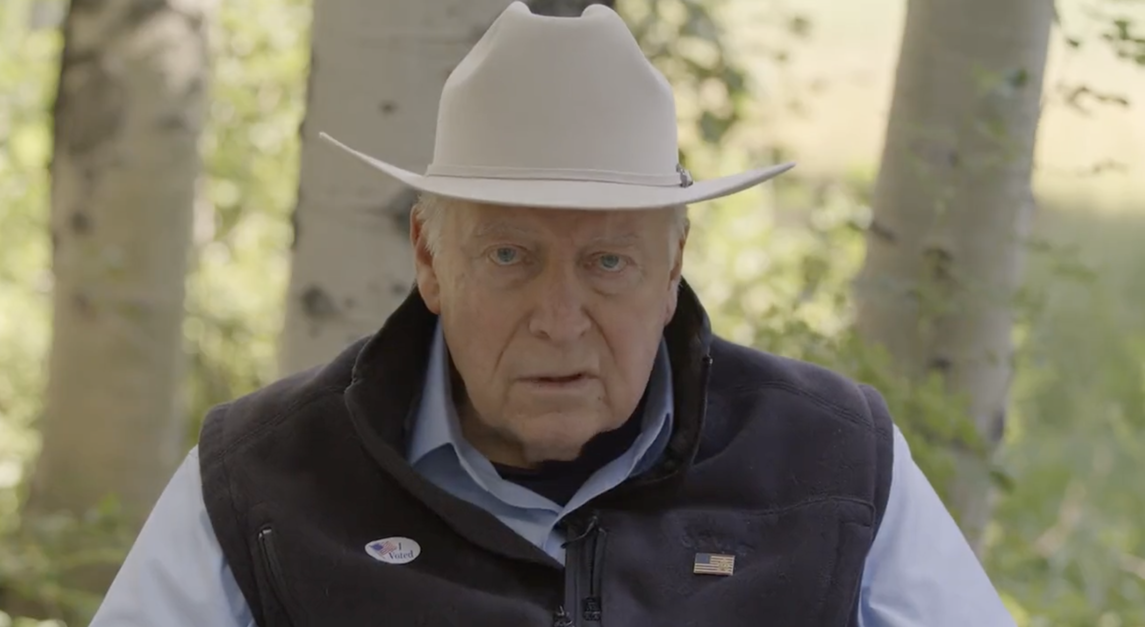Former Vice President Dick Cheney appears in an advertisement supporting the reelection campaign of his daughter, Rep. Liz Cheney (R-WY).
